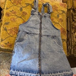 Denim Co Skirt Overalls. Size 6.
